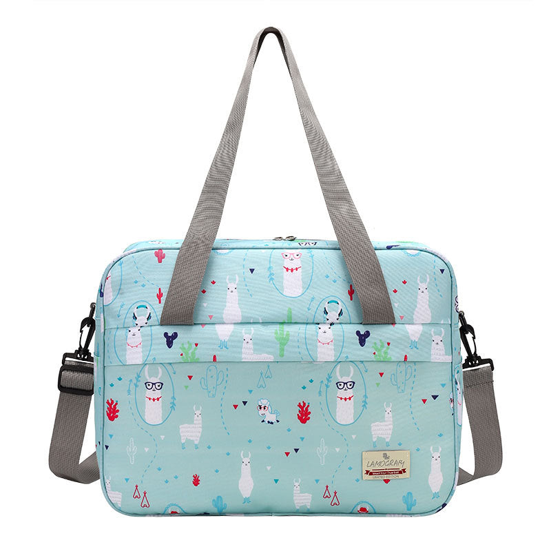 Multi functional diaper bag in trend camouflage pattern 48x36x19cm