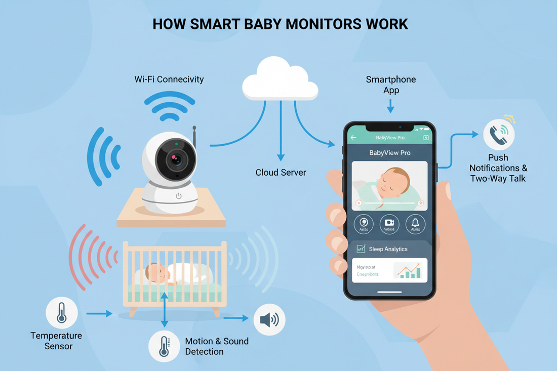 How do smart baby monitors work?