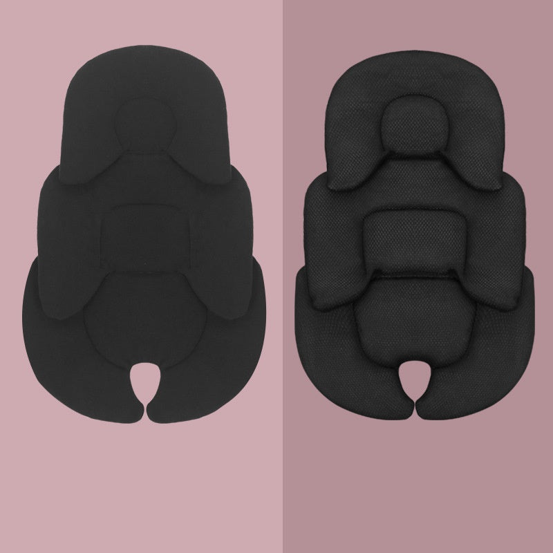 Universal stroller protection cushion installed in baby stroller