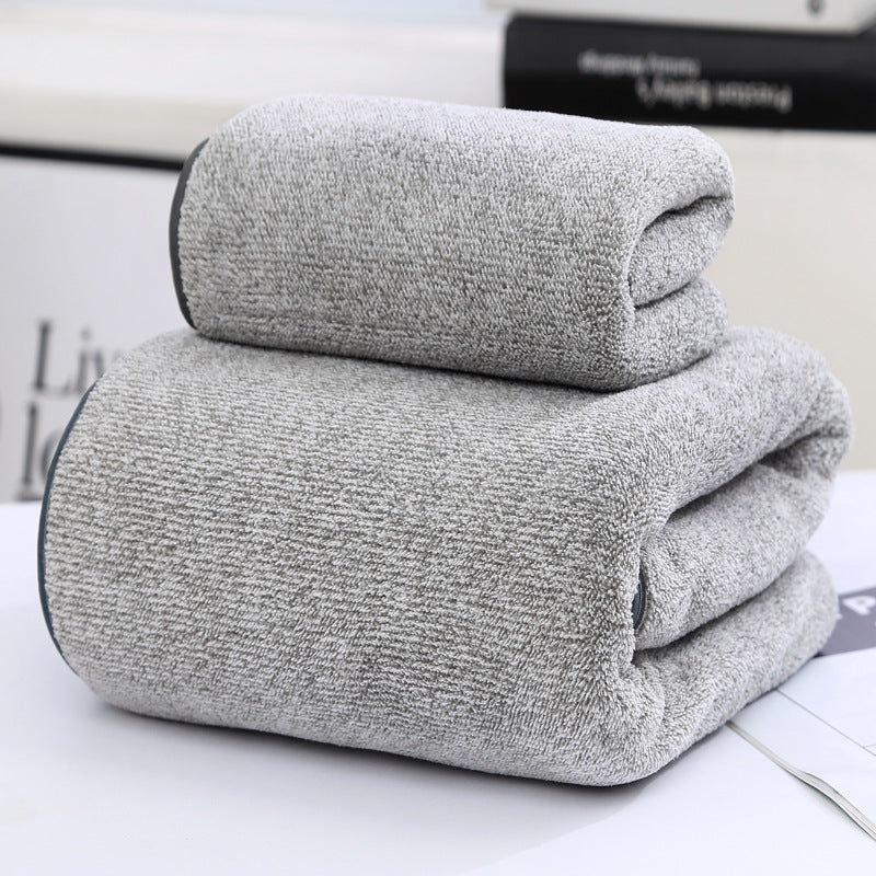 Bamboo Charcoal Fiber Coral Fleece Towel Bath Towel Set