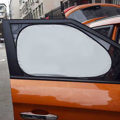 Baby car sun shade with suction cups on both side windows