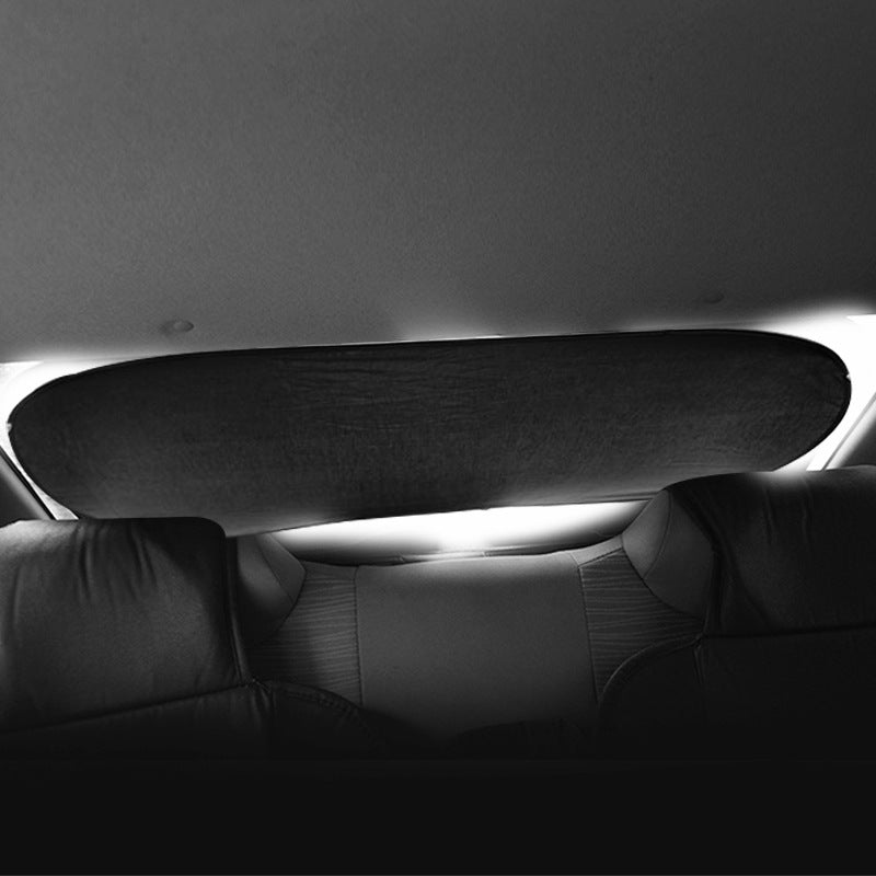 Car window sun blocker with multiple suction cups for secure attachment