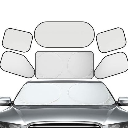 Car window shade demonstrating easy removal and storage