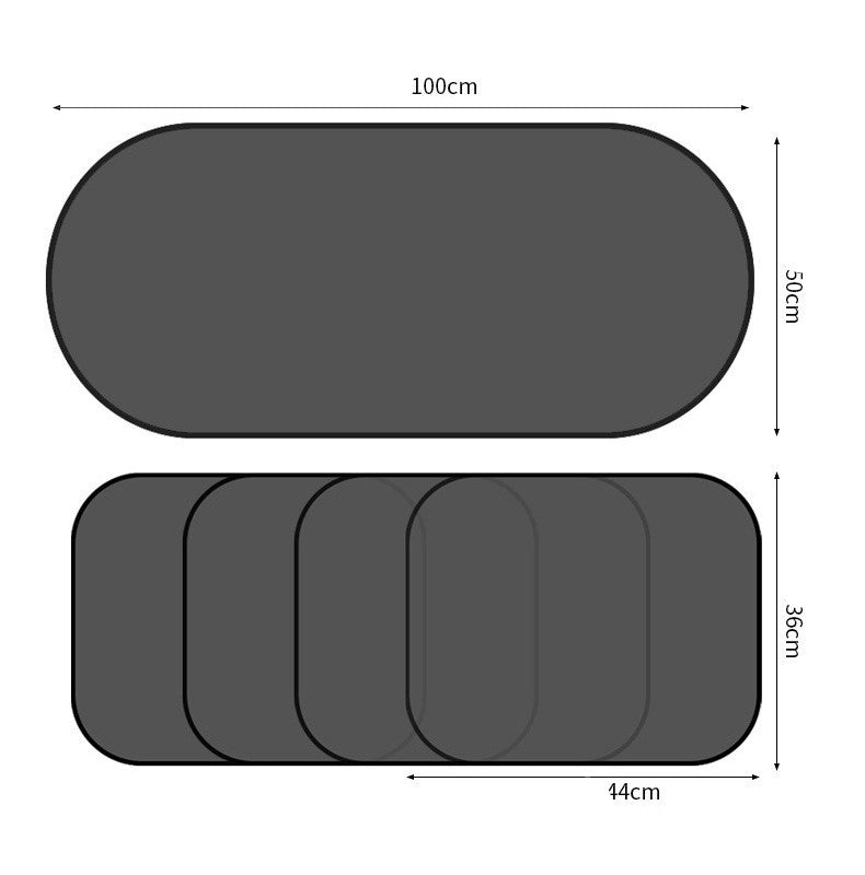 Suction cup sun shade showing UV protection for children in car