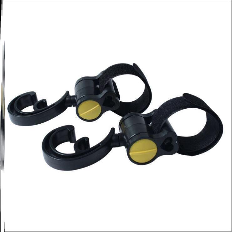 Black and yellow bicycle water bottle holder on a white background
