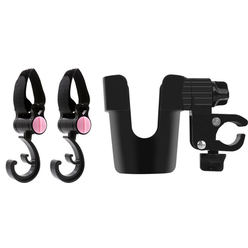 Multifunctional rotating hook for baby stroller with multiple bags hanging