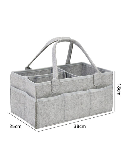 Fashion diaper bag demonstrating spacious storage for baby essentials