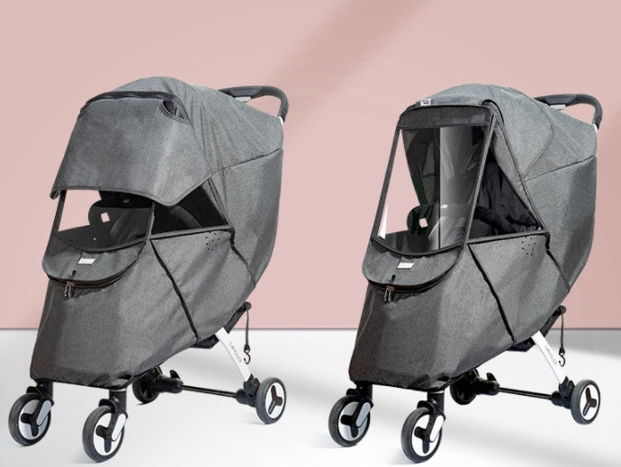 Stroller Windshield Rain Cover Universal Warm Winter Children Wind And Rain Protection