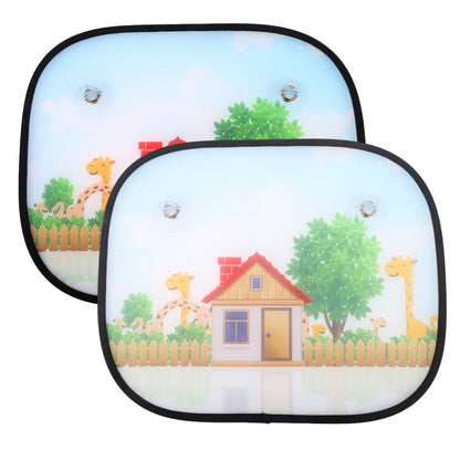 Baby car sun shade providing full window coverage and UV protection