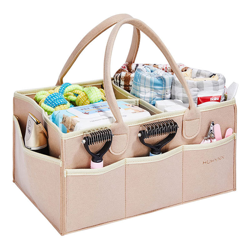 Portable diaper sundries bag perfect for nursery organization and travel