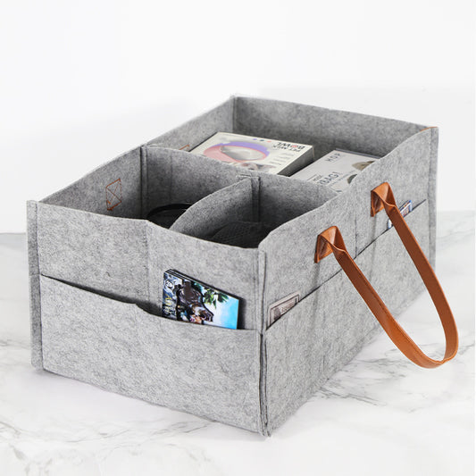 Fashion personalized felt diaper storage bag with customizable design
