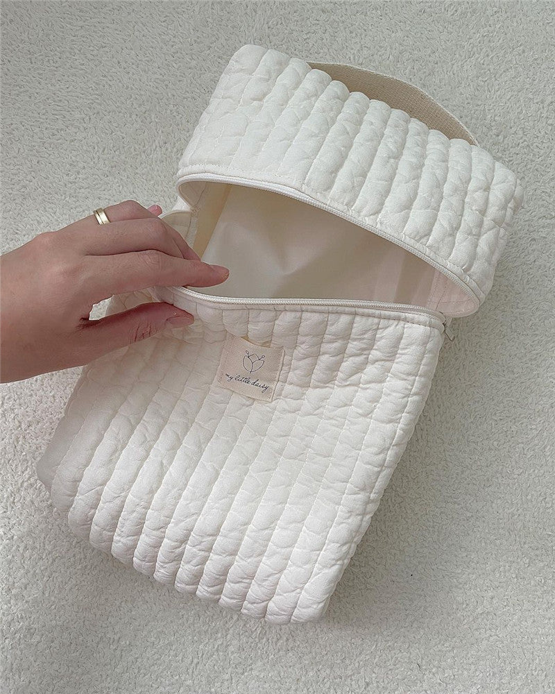 Mommy's travel diaper bag with adjustable handles and durable construction