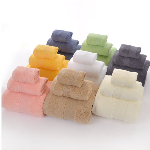 Towel Square Washcloth Three-piece Suit Of Bath Towel